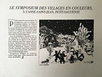 -Lors de ma présence du Symposium de peinture de l’Anse st-Jean et Petit-Saguenay