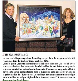 Parution dans le Journal en mars 2013.