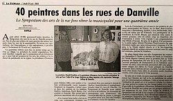 Je suis présidente du Symposium de Danville